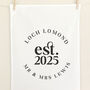 Personalised Wedding Tea Towel Gift For Couple, thumbnail 1 of 3