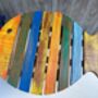 Handcrafted Multicoloured Wooden Fish Mini Stool Table, thumbnail 8 of 12