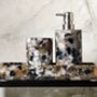 Deep Amber And Grey Marble Soap Dispenser, thumbnail 1 of 2