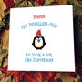 Personalised Christmas Card With Penguin, thumbnail 5 of 6