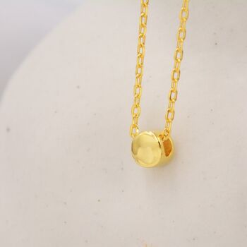 Tiny Dot Pendant Necklace In Sterling Silver, 6 of 12