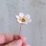 Ceramic White And Gold Flower Stems Set In Three Styles, thumbnail 3 of 6
