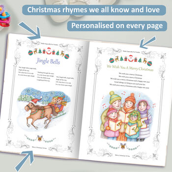 Personalised Christmas Book Of Festive Rhymes, Poems And Carols For Children, 4 of 12