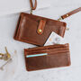 Leather Smartphone Bag, Distressed Brown, thumbnail 3 of 6
