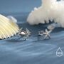 Sterling Silver Mismatched Crab And Starfish Stud Earrings, thumbnail 7 of 12