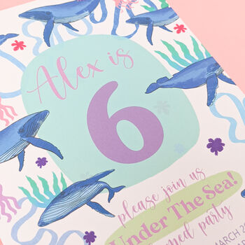 Under The Sea Party Theme Invitations, 7 of 7