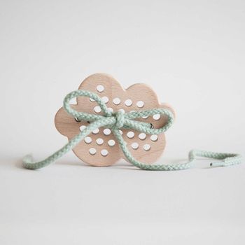Cloud Wooden Lacing Toy, 4 of 4