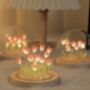 Faux Tulip LED Light Glass Dome, thumbnail 1 of 5