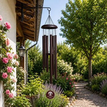 Personalised 30 Inch Bronze Wind Chime For Home Decoration, 10 of 12