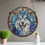 Alaskan Malamute Stained Glass Effect Suncatcher, thumbnail 3 of 6