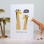 Giraffe Third Birthday Card Age Three, thumbnail 1 of 2