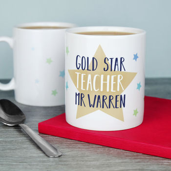 Personalised Star Teacher Mug, 2 of 8