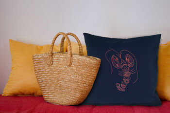 Lobster Cushion Beginners Embroidery Kit, 2 of 4