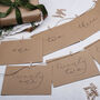 Christmas Advent Calendar Envelope And Stickers Kit, thumbnail 3 of 6