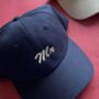 Personalised Mr 'Script' Embroidered Cap, thumbnail 4 of 5