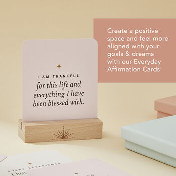 Everyday Affirmation Cards With Beech Wood Stand, 9 of 10
