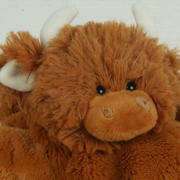 Highland Cow Brown Earmuffs + Matching Scarf Gift Boxed, 6 of 12