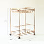 Handmade Drink Trolley With Wine Rack And Glass Rack, thumbnail 4 of 5