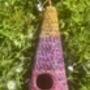Handmade Bird Box Made From Recycled Sari Fabric, thumbnail 5 of 5