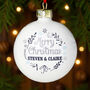 Personalised Christmas Frost Bauble, thumbnail 2 of 3