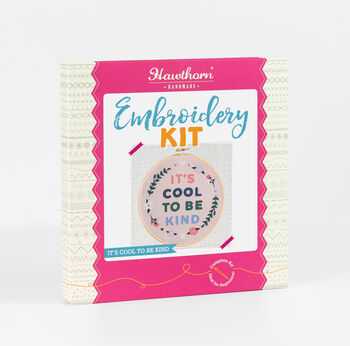 It's Cool To Be Kind Embroidery Kit, 2 of 6