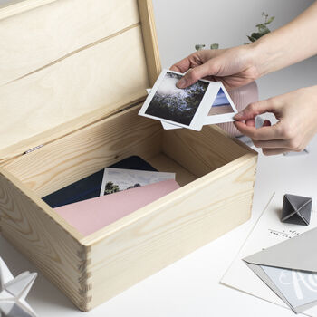 Personalised Wedding Memories Engraved Wooden Box, 2 of 2