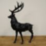 38cm Standing Stag Deer Bronze Effect Ornament Figurine Gift, thumbnail 5 of 8