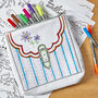 Colour In And Personalise Accessory Bag Kit + 10 Pens, thumbnail 3 of 8