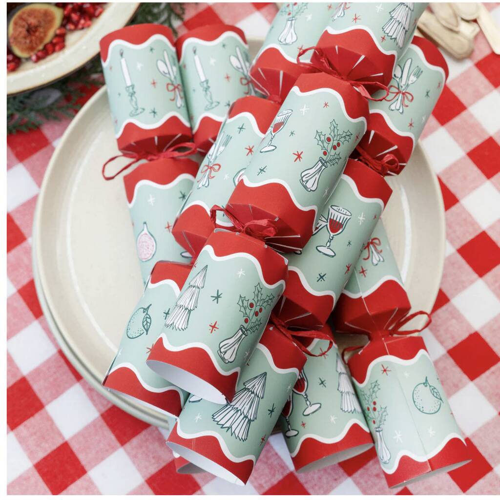 Set Of Six Culinary Christmas Crackers, 1 of 3