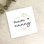 Mum And Nanny Mother's Day Card, thumbnail 1 of 10