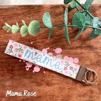 Handmade Floral Mama Wristlet Keychains | New Mum Gift, 6 of 7