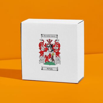 Glass Display Tile With Coat Of Arms And Box, 12 of 12