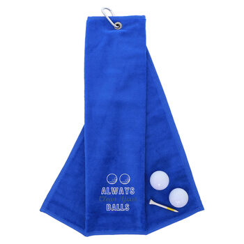 Always Clean Your Balls Novelty Golf Towel, 11 of 12