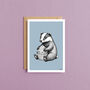 Badger Birthday Card, thumbnail 2 of 6