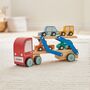 Personalised Wooden Transporter Lorry Toy 12m+, thumbnail 1 of 8