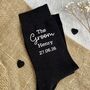 Personalised The Groom Wedding Day Socks, thumbnail 5 of 5