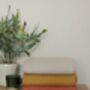 Puglia Cotton And Linen Modern, Double Sided Blanket Terracotta, thumbnail 5 of 12