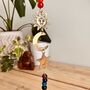 Recycled Brass Sun Moon And Star Chakra Hanging Bell, thumbnail 4 of 8