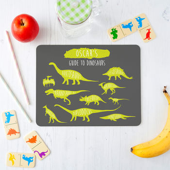 Personalised Dinosaurs Placemat For Children, 4 of 12