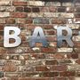 Galvansied Lettering Letters Garden Or Home Bar A To Z, thumbnail 2 of 8