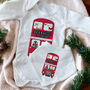 Personalised 'My 1st Christmas' London Bus Baby Outfit, thumbnail 3 of 4