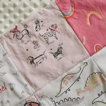 Baby Clothes Blanket, Memory Blanket Made From Baby Clothes, Keepsake Baby Blanket, 11 of 12