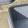 Set Of Three Industrial Corrugated Tub Planters, thumbnail 8 of 8