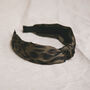 Samiya Knot Leopard Headband Khaki, thumbnail 3 of 12