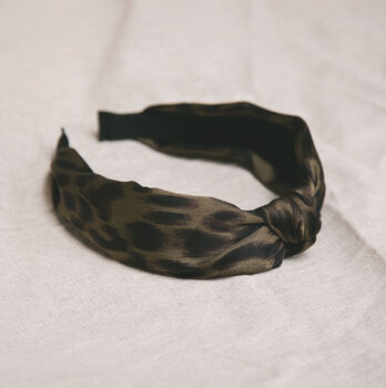 Samiya Knot Leopard Headband, 3 of 12