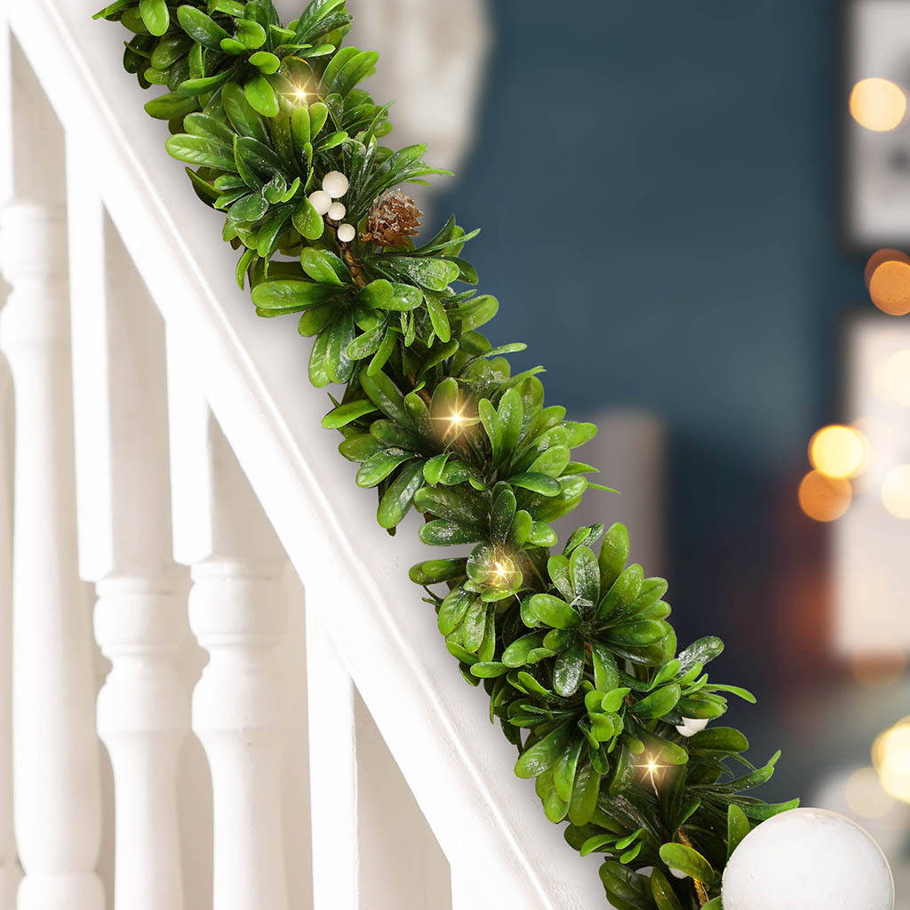 Wild Privet LED Christmas Garland By Dibor