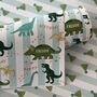 Personalised Dinosaur Party Wrapping Paper, thumbnail 3 of 3