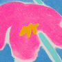 Flwrs 01 Abstract Floral Risograph Print, thumbnail 3 of 4