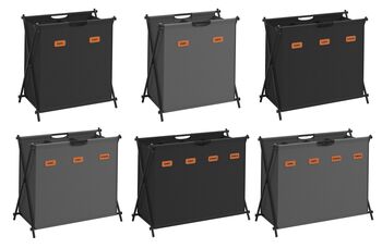 Laundry Sorter Basket Multi Section Hamper, 8 of 8