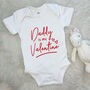 Daddy Is My Valentine Babygrow, thumbnail 5 of 10